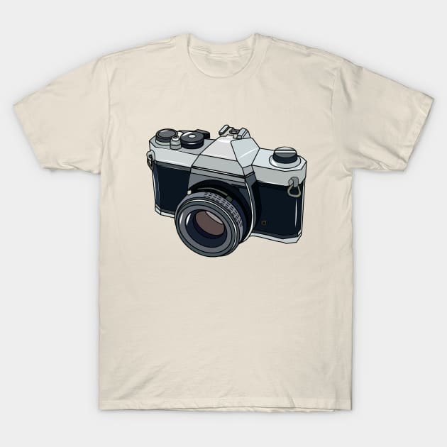 Film camera cartoon illustration T-Shirt by Miss Cartoon